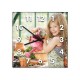 Horloge murale en verre 200 X 200 mm