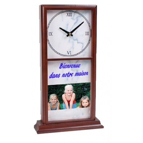 Horloge avec 2 plaques imprimables