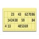 Carton loto une grille