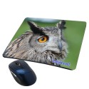 Tapis de souris grand duc personnalisé avec prénom