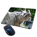 Tapis de souris rhinocéros personnalisé avec prénom