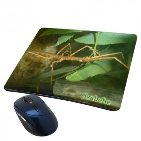 Tapis de souris phasme personnalisé avec prénom