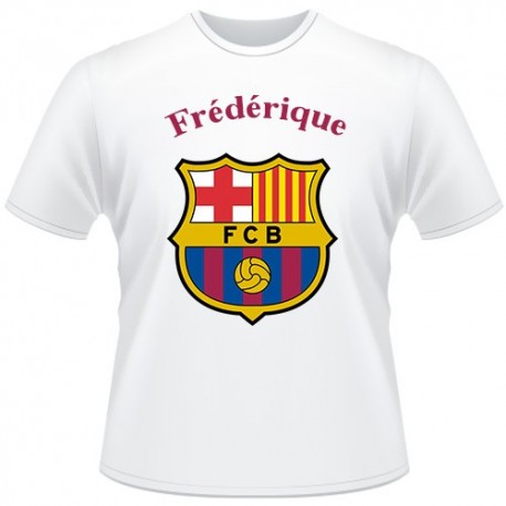 T-shirt foot supporters Barcelone