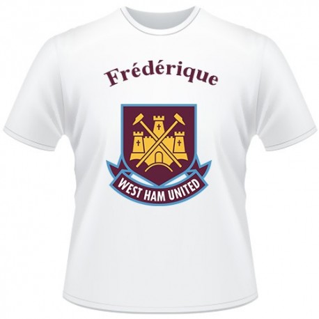 T-shirt foot supporters West Ham United