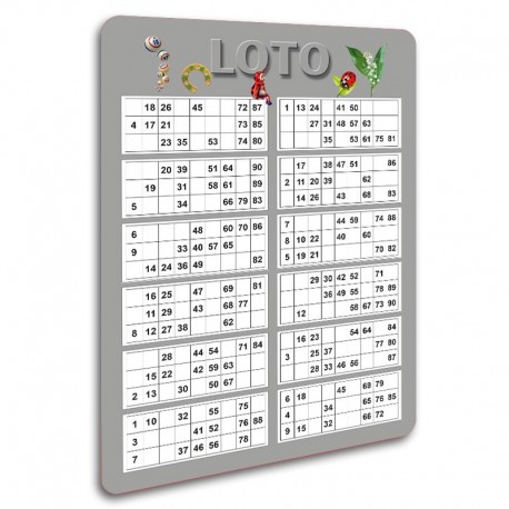 Ardoise LOTO unie 3