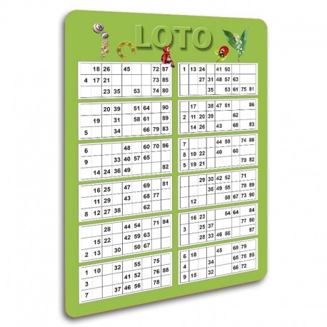 Ardoise LOTO unie 4