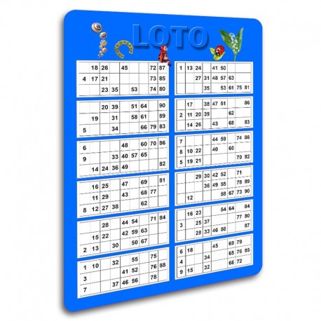 Ardoise LOTO unie 8