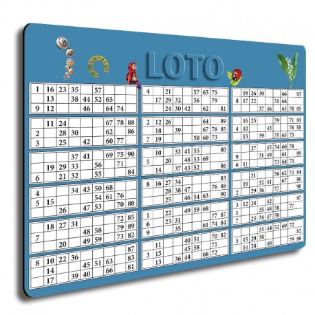 LOTO Ardoise bleu roi