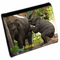 éléphant portefeuille cuir synthétique