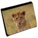 lionne portefeuille cuir synthétique