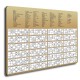 Carton loto 24 grilles pastel 7